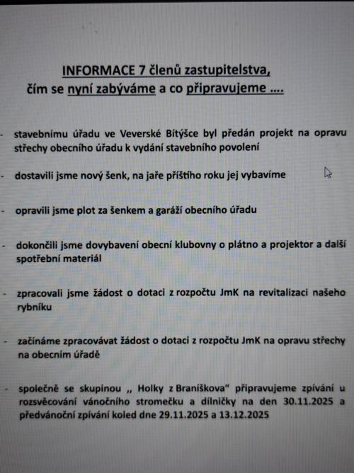 Informace občanům 7 2025